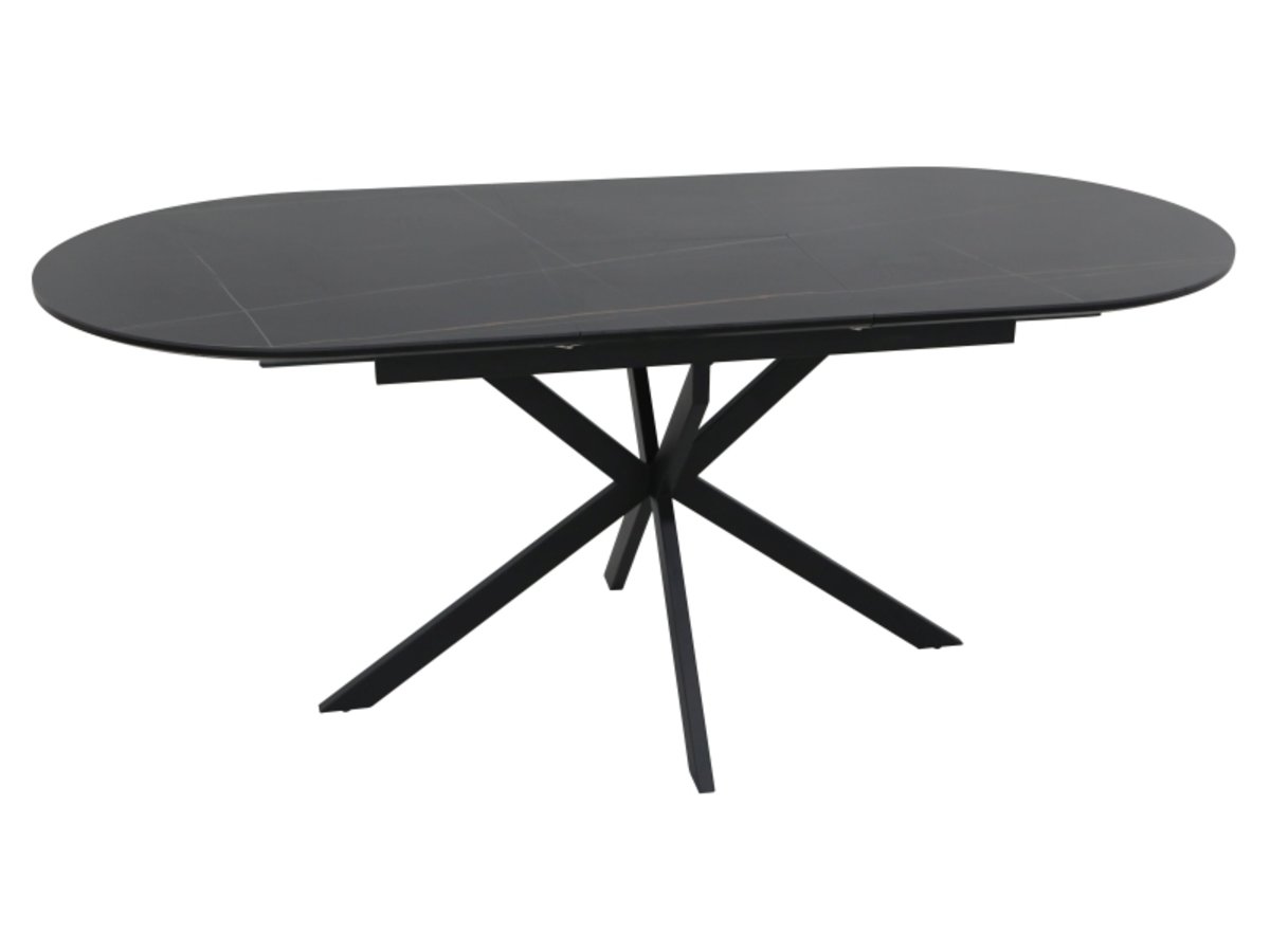 Стіл GASTON CERAMIC 140(180)*80 чорний