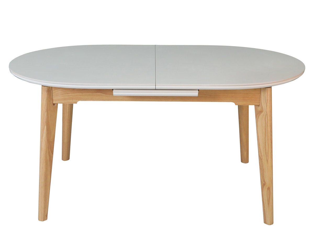 Стіл ALBERTO CERAMIC 160(200)*90 бежевий мат/дерево